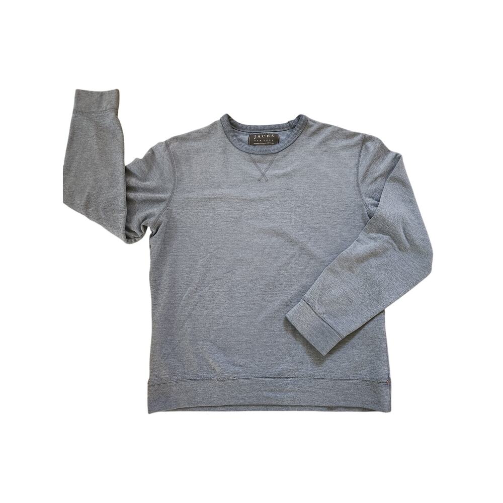 JACHS New York Pullover Sweatshirt Gray Crewneck Cozy Size Medium